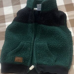 🟢10/$10 - Carter's Green and Black Kids Vest
